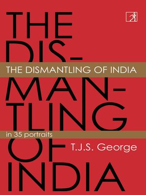 cover image of The Dismantling of India